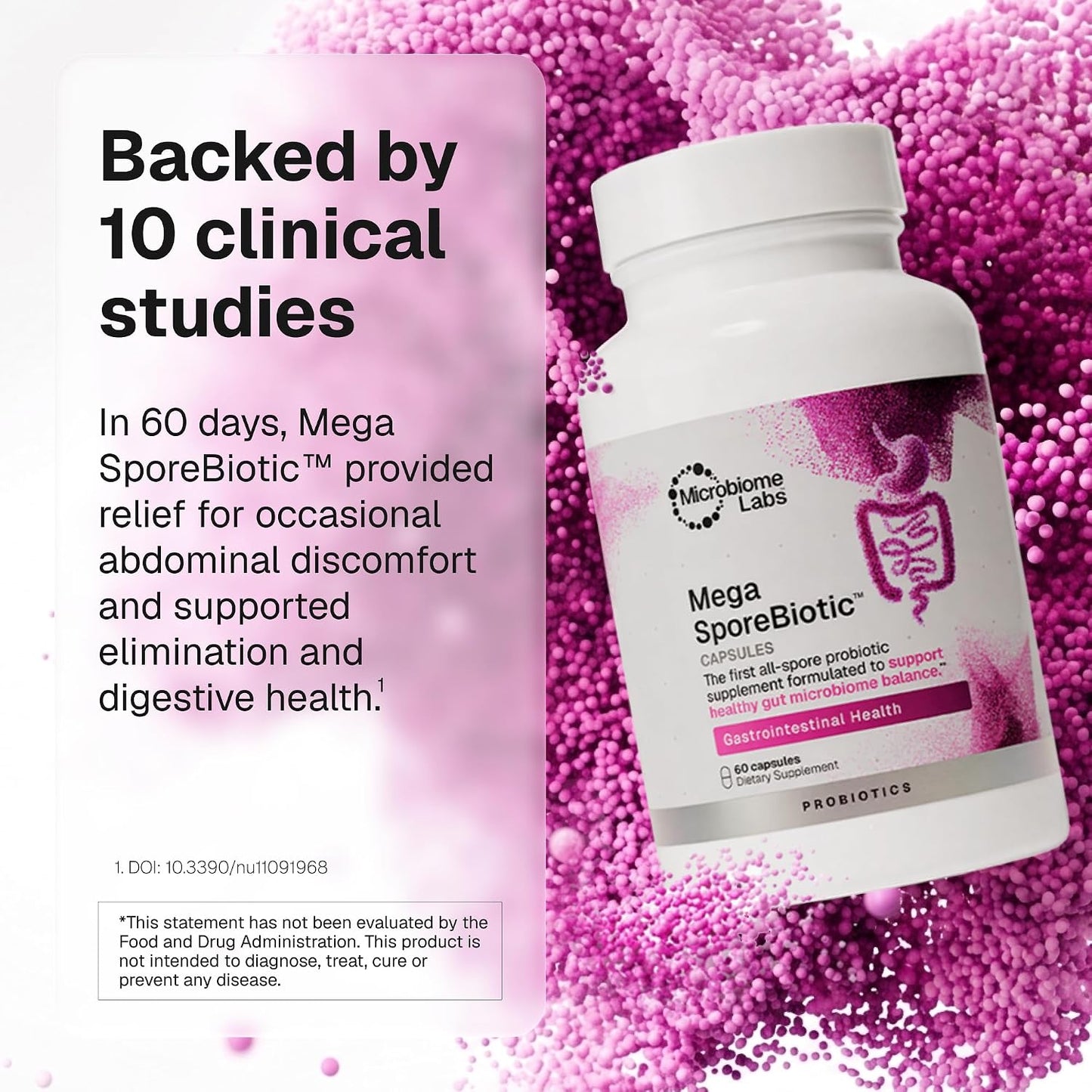 Microbiome Labs MegaSporeBiotic Daily Probiotic for Women + Men