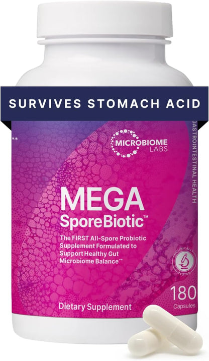 Microbiome Labs MegaSporeBiotic Daily Probiotic for Women + Men